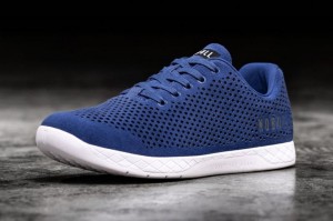 Nobull True Suede Sportschuhe Herren Blau | 81937-XHIN