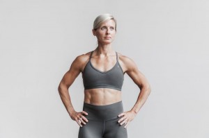 Nobull V-Neck Matte Sport BH Damen Dunkelgrau | 56923-WQGV