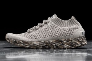 Nobull Wild Knit Laufschuhe Herren Beige | 73260-CYMR