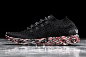 Nobull Wild Storm Knit Laufschuhe Herren Schwarz | 76492-HQKM