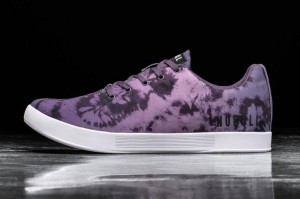 Nobull Wisteria Tie-Dye Canvas Sportschuhe Herren Lila | 70563-OSCG